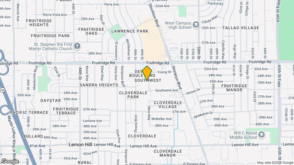 5748 Nina Way Map and Location Details