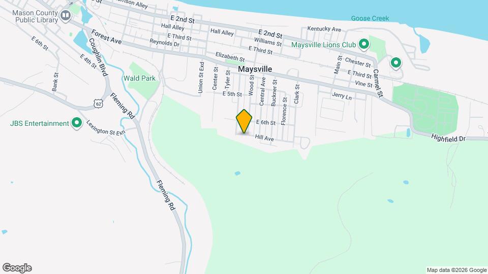 926 Hill Ave Map and Location Details