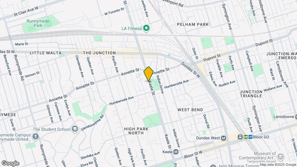 280 Keele St Map and Location Details