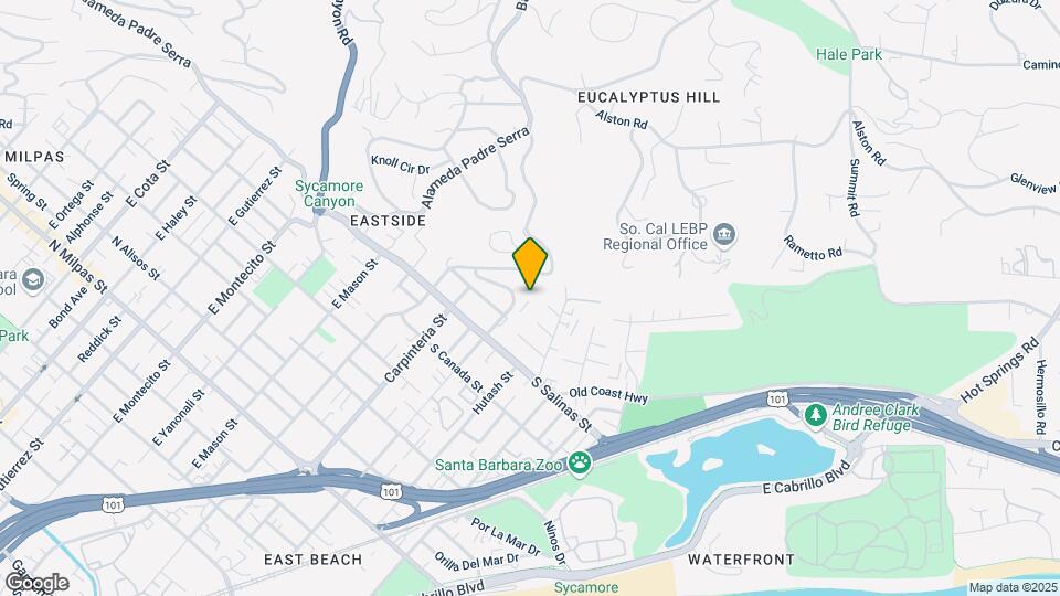 1520 Eucalyptus Hill Rd Map and Location Details