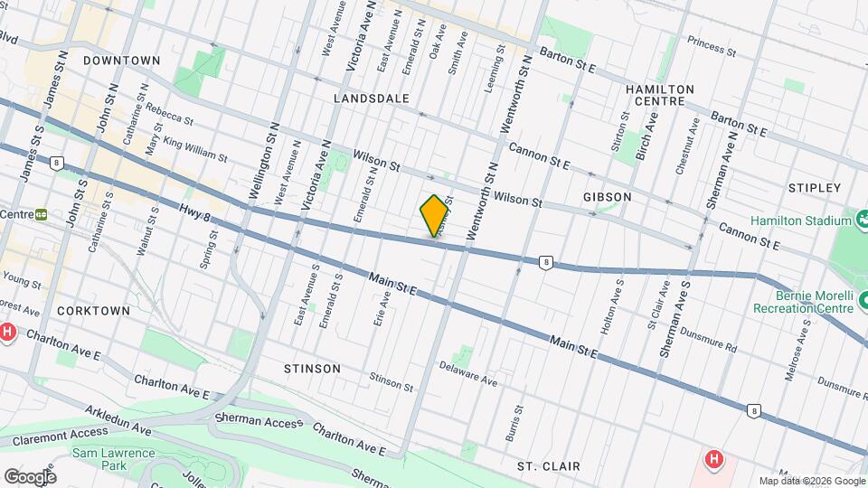615 King St E Map and Location Details