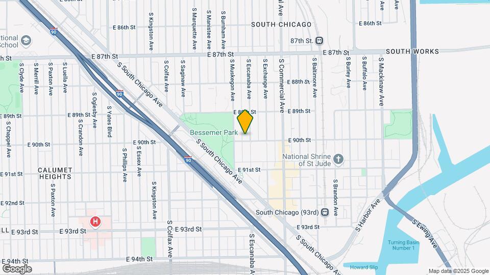 8956 S Escanaba Ave Map and Location Details