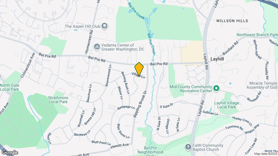 2608 Village Ln Map and Location Details