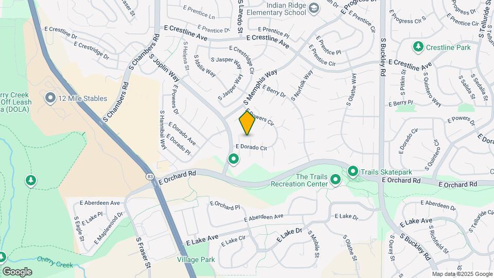 5723 S Kittredge St Map and Location Details