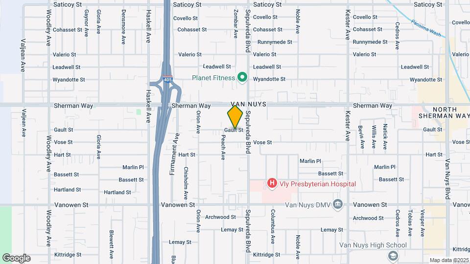 15314 Gault St Map and Location Details