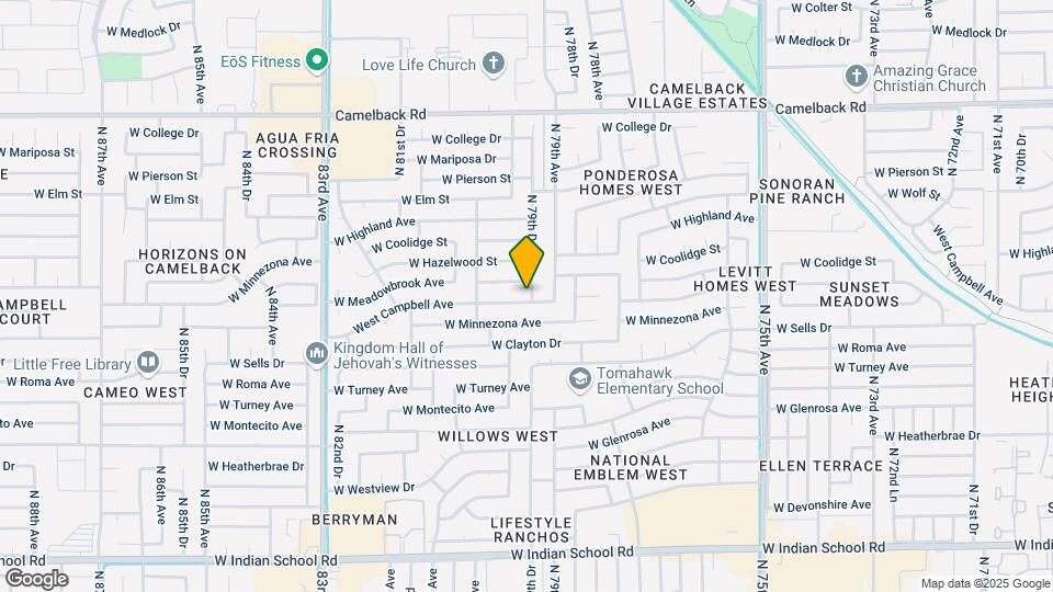 7926 West Campbell Ave Map and Location Details