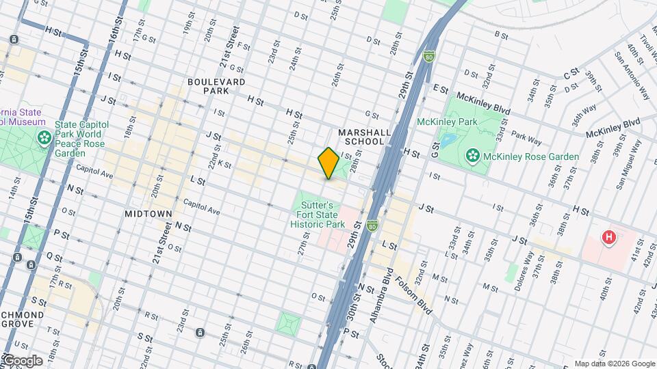 1015 27th St Map and Location Details