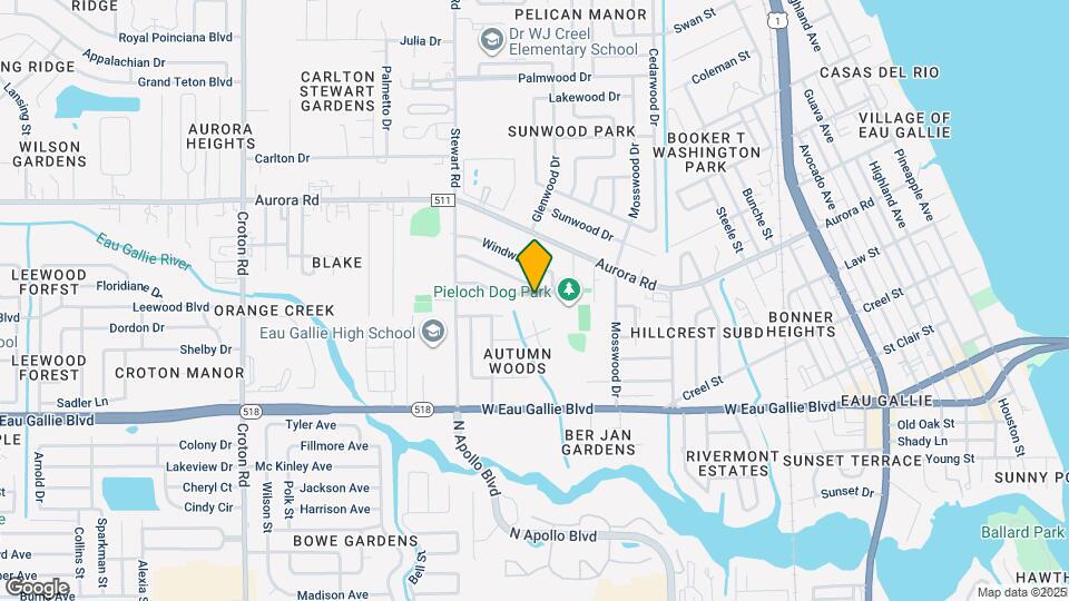 1447 Caribbean Dr Map and Location Details