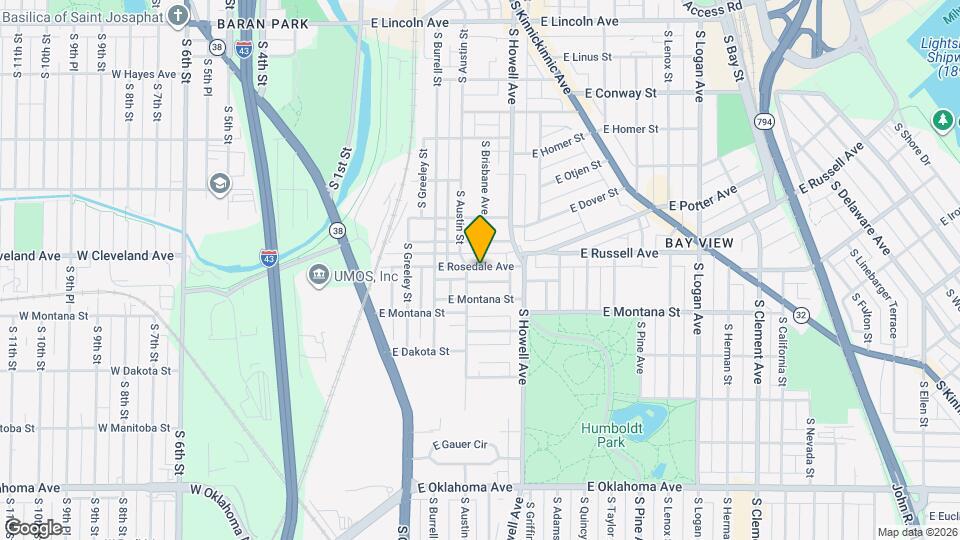 311 E Rosedale Ave Map and Location Details