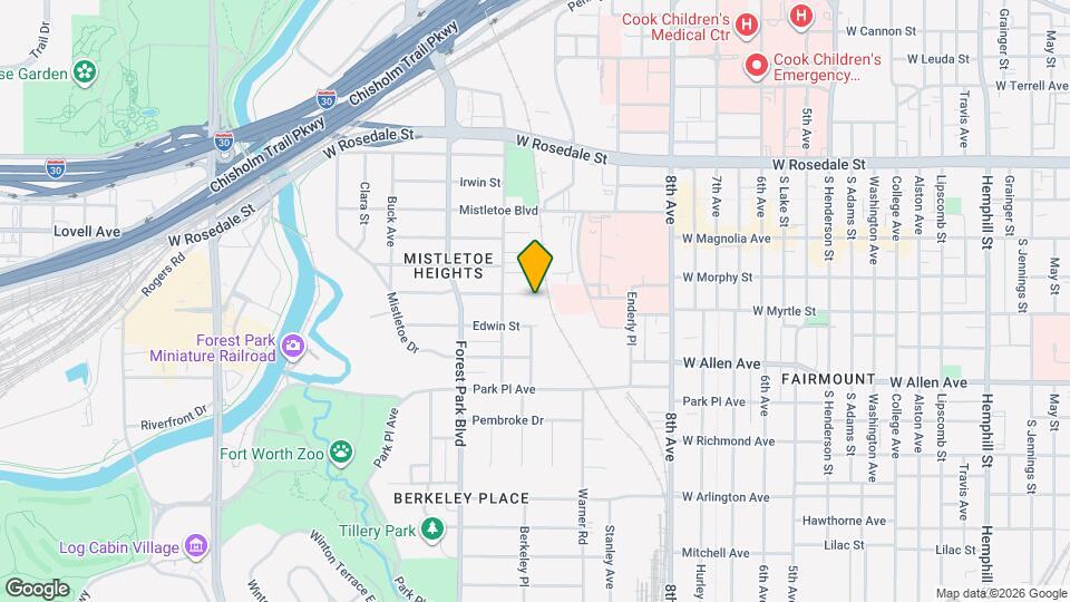 2101 Mistletoe Ave Mapa y Detalles de la Ubicación