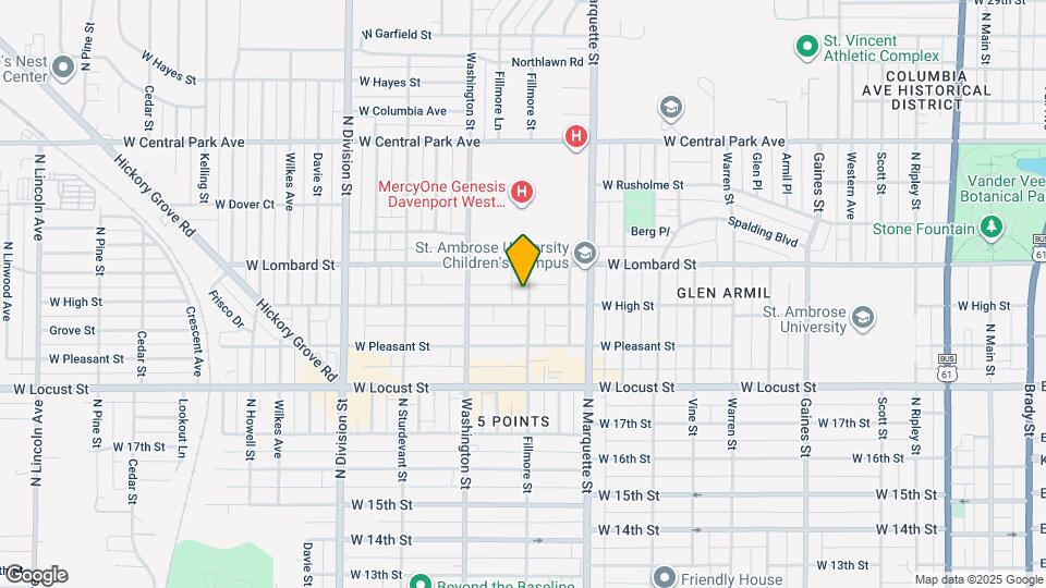 2112 Fillmore St Map and Location Details