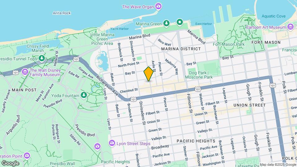 3327-3329 Scott St Mapa y Detalles de la Ubicación