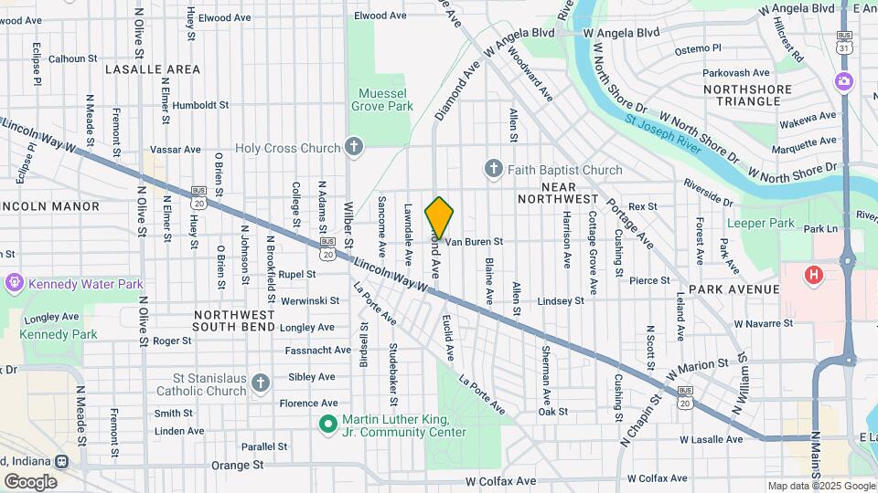 752 Diamond Ave Map and Location Details