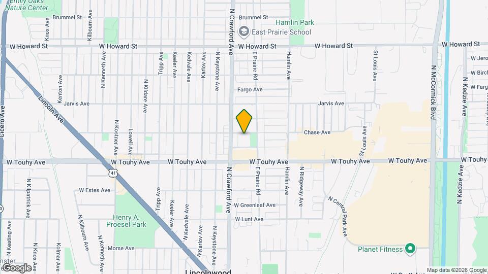 3929 W Chase Ave Mapa y Detalles de la Ubicación