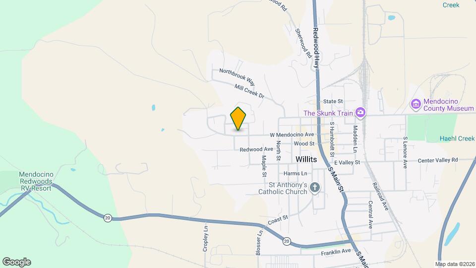 482-486 W Mendocino Ave Map and Location Details