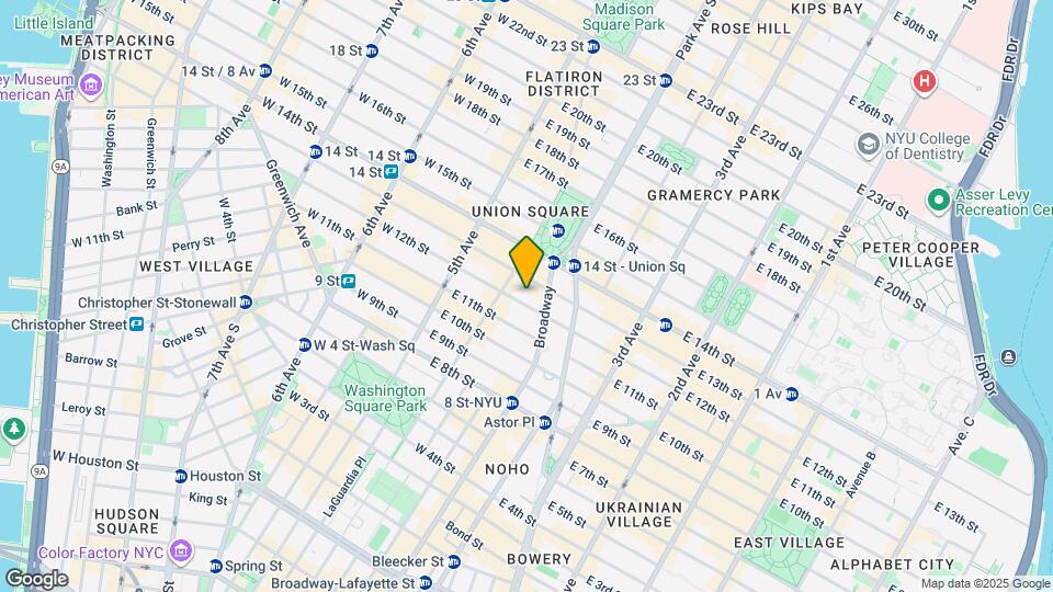 39 E 12th St Map and Location Details