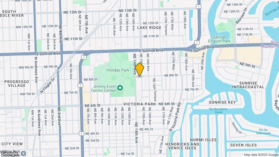 745 NE 15th Ave Map and Location Details