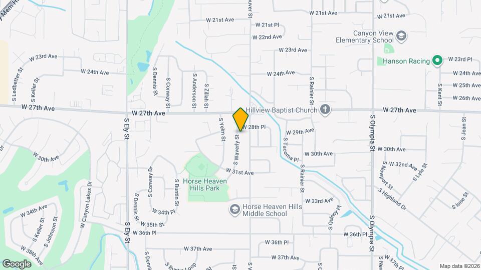 2907 S Waverly St Map and Location Details