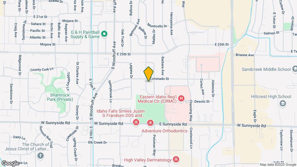 2835 Balboa Dr Map and Location Details