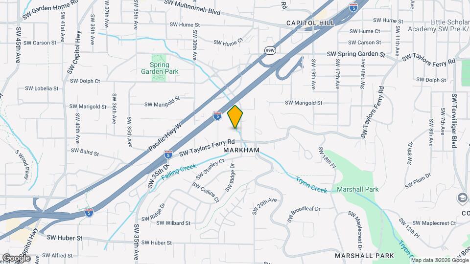 9207 SW 26th Ave Map and Location Details