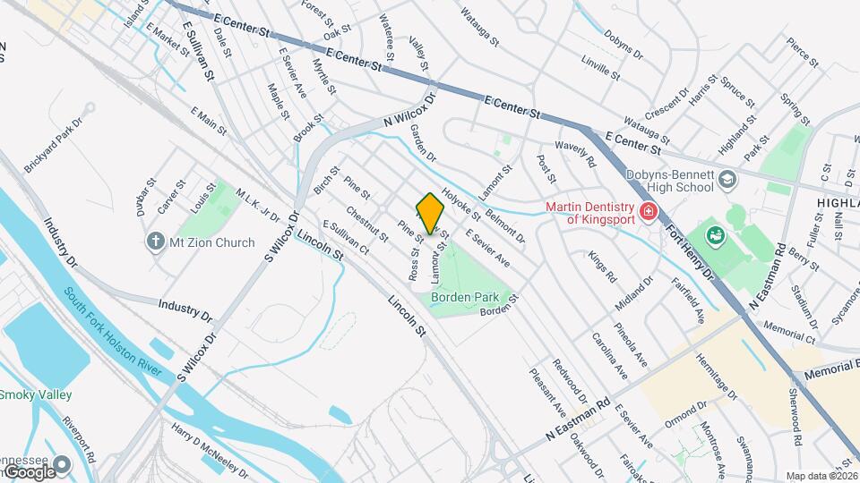 1350 Pine St Map and Location Details