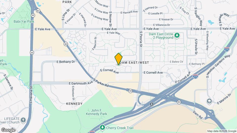 11701 E Cornell Cir Map and Location Details