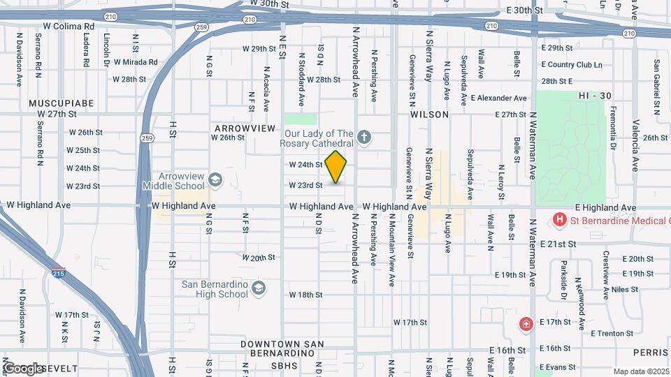 355 W 23rd St Map and Location Details