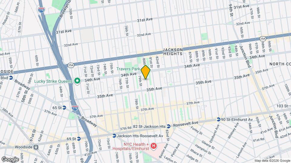3436 80th St Map and Location Details