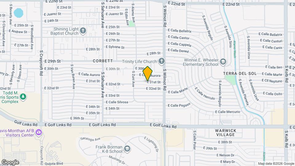 6158 E 31st St Map and Location Details