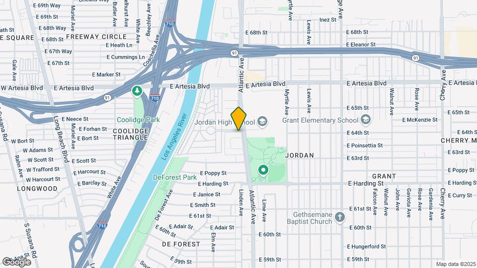 561 E 64th St Map and Location Details