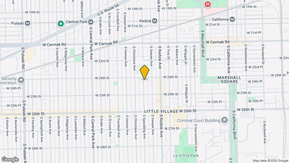 2409 S Spaulding Ave Map and Location Details