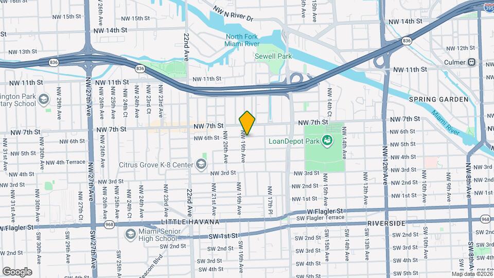 1876 NW 6th St Map and Location Details