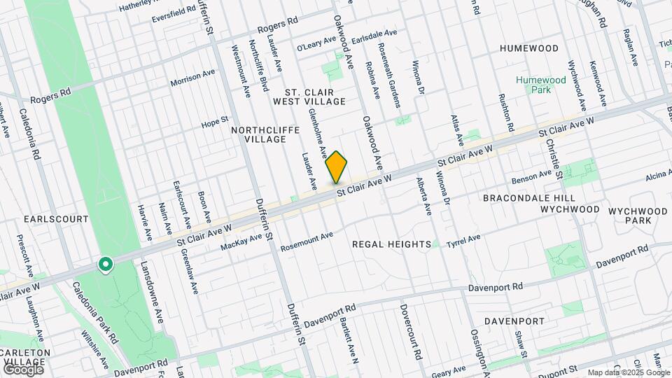 125 Glenholme Ave Map and Location Details