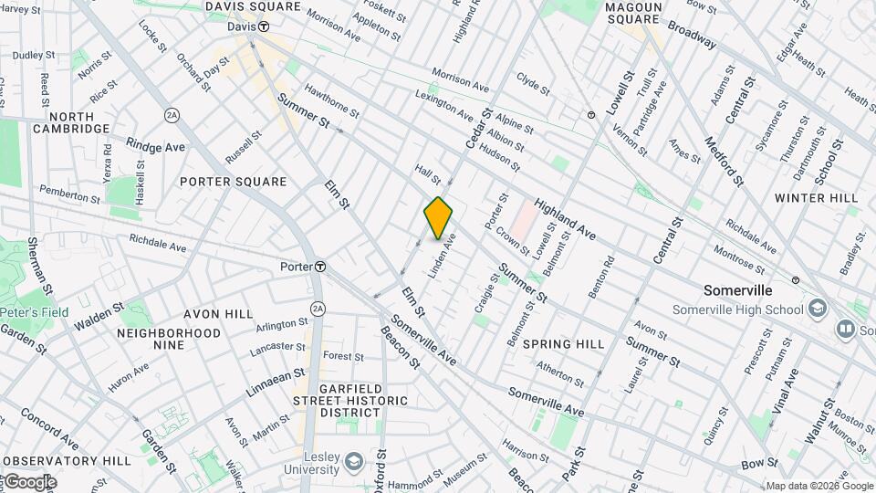 38 Linden Ave, Unit 2 Mapa y Detalles de la Ubicación