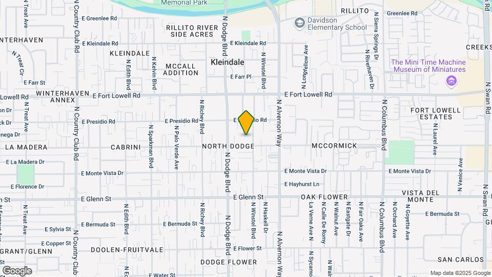 3745 E Blacklidge Dr Map and Location Details