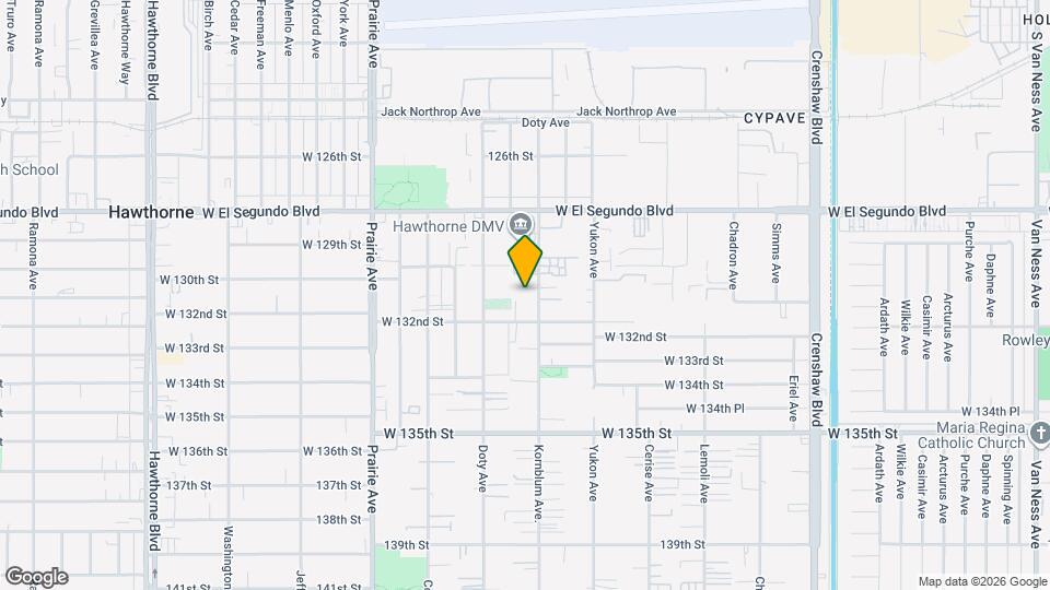 13103 Kornblum Ave. Mapa y Detalles de la Ubicación