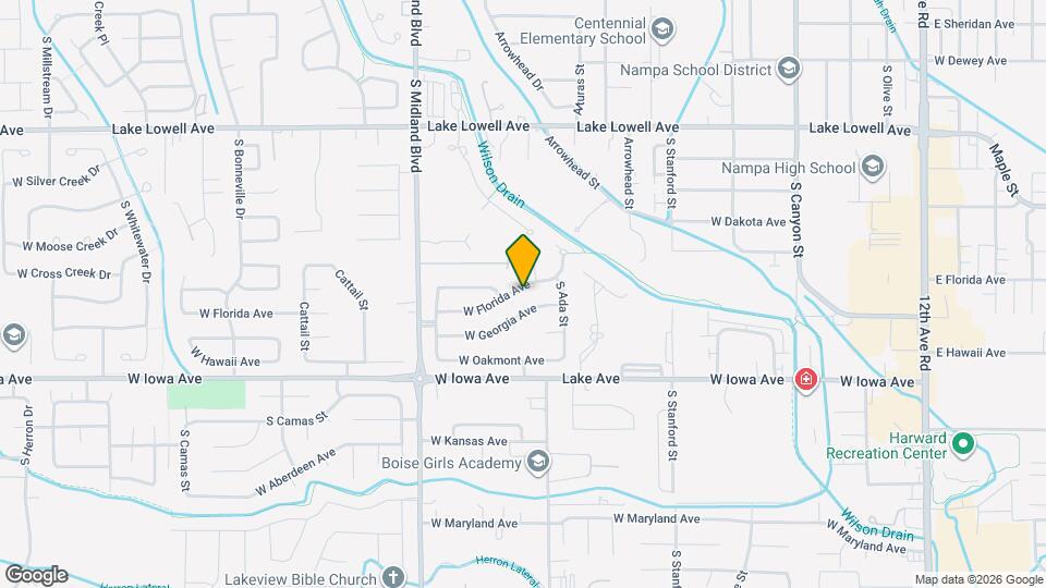 821 W Florida Ave Map and Location Details