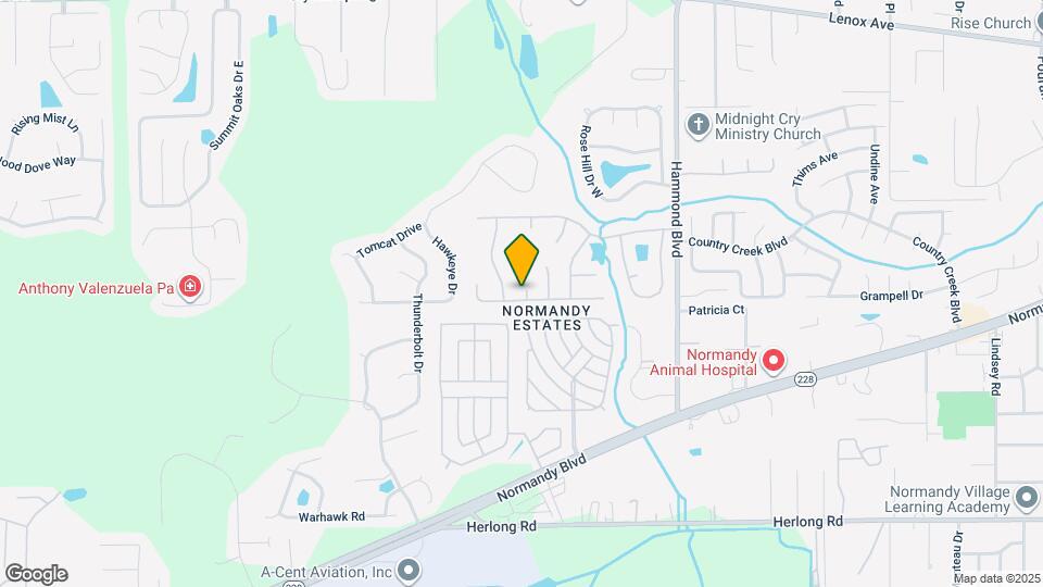 1606 Castle Rock Ct Map and Location Details