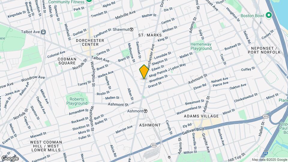 1855 Dorchester Ave Mapa y Detalles de la Ubicación