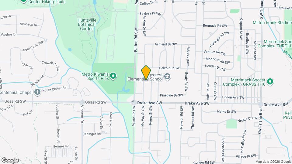 3615 Mc Vay St SW Map and Location Details