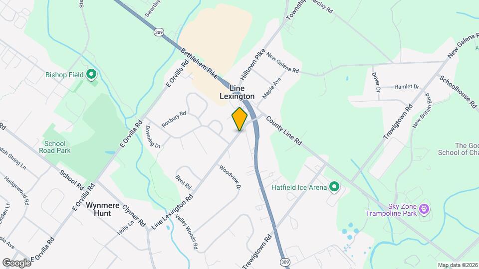 958 Old Bethlehem Pike, Unit 3 Map and Location Details