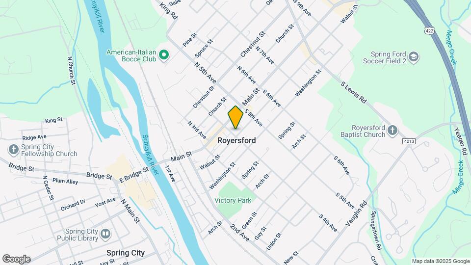 405 Walnut St Map and Location Details