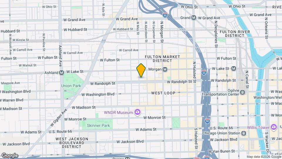 1120 W Randolph St Mapa y Detalles de la Ubicación