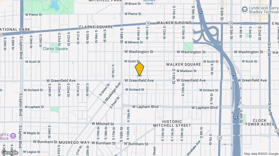 1434 W Greenfield Ave Map and Location Details
