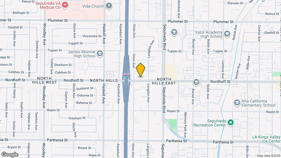 Nordhoff Apartments Map and Location Details