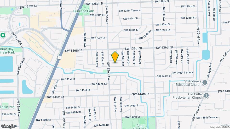 8081 SW 139th Ter Map and Location Details