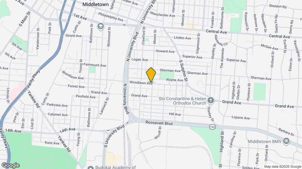 1924 Woodlawn Ave Map and Location Details