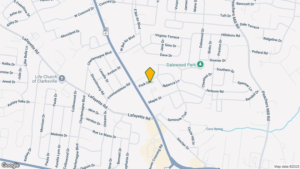 108 Park Ln Map and Location Details