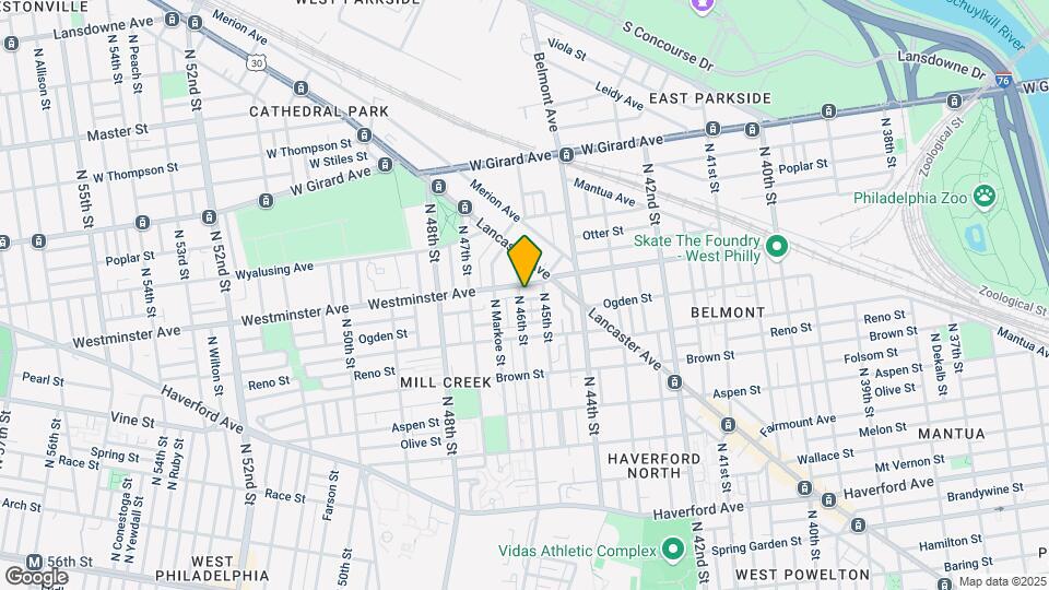 887 N 46th St Map and Location Details