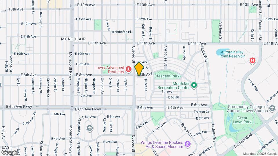 7420 E 8th Ave Map and Location Details